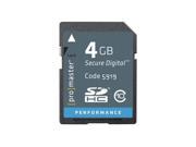 PRO Performance SDHC Class 10 163X Memory Card 4GB