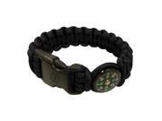 Ultimate Survival Technologies Para 550 Survival Compass Bracelet Black