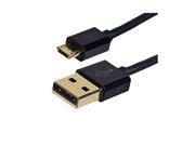 Promaster Data Cable USB A USB Micro 6 ft Black