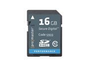 PRO Performance SDHC CLASS 10 163X Memory Card 16GB