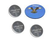 HQRP 3 Pack CR2032 Universal Lithium Coin Battery plus HQRP Coaster