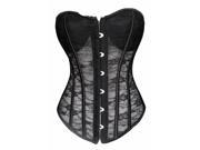 Chicastic Black Lace Corset With Strong Boning Extra Large