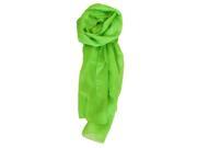Chicastic Neon Green Solid Colors Silk Chiffon Scarf Wrap Stole Shawl