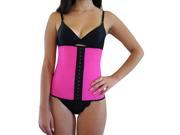 Chicastic Latex Waist Trainer Underbust Shaping Corset Shaperwear Pink Large