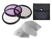 Nikon D300 High Grade Multi Coated Multi Threaded 3 Piece Lens Filter Kit 58mm Made By Optics Nw Direct Microfiber Cleaning Cloth.