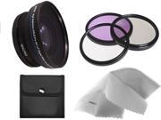 Panasonic HC X920 0.43X High Definition Super Wide Angle Lens w Macro 49mm 3 Piece Filter Kit Stepping Ring 49 58 Nw Direct Micro Fiber Cleaning Cloth
