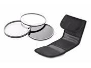 Panasonic HC WXF991K High Grade Multi Coated Multi Threaded 3 Piece Lens Filter Kit 49mm Made By Optics Nw Direct Microfiber Cleaning Cloth.