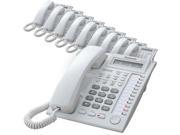 Panasonic KX T7730WX Pack Of 10 12 Key Hybrid System Corded Telephone W 1 LineBacklit LCD Display And Adjustable LCD Contrast