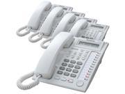 Panasonic KX T7730WX Hybrid System Corded Telephone W LCD Display White 5 Pack