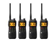 Uniden MHS126 Two Way VHF Marine Radio Waterproof W Weather Alert 4 Pack New