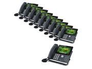 Yealink SIP T48G 10 pack Gigabit VoIp Phone with 7 Inch Touch Screen Panel