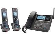 Uniden DECT4096 2 Wall Mountable 1.9GHz Corded Cordless Phone DECT 6.0