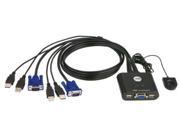 Aten BC4096M ATEN 2 Port USB 2.0 Cable Built in KVM Switch CS22U