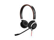 Jabra Evolve 40 MS Duo Stereo Headset Optimized For MS Lync W Integrated Busy Light