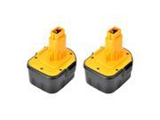 New Replacement Power Tool Battery for Dewalt DC612KA DW940K 2 Pack
