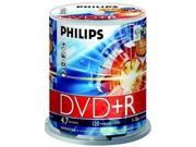 Philips DR4S6B00F 17 Philips 16x DVD R Media 4.7GB 100 Pack