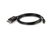C2G 54302 C2G 10ft Mini DisplayPort to DisplayPort Adapter Cable for Laptops and Tablets M M Black Mini DisplayPort DisplayPort for Audio Video Device 10