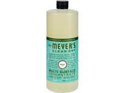Mrs. Meyer s Multi Surface Concentrate Basil 32 fl oz Case of 6 Household Cleaners