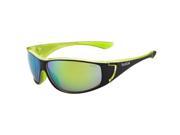 Bolle Highwood Shiny Black Lime with Brown Emerald Lens Sunglasses