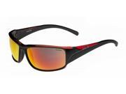 Bolle Keelback Shiny Black Red Translucent with TNS Fire Lens Sunglasses