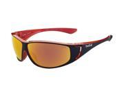 Bolle Highwood Shiny Black Red with Polarized TNS oleo AF Lens Sunglasses
