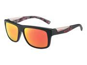 Bolle Clint Matte Matte Gray Red Plaid with TNS Fire Lens Bolle Clint Sunglasses