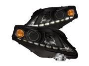 Anzo USA 111322 Projector Headlight Set Fits 10 12 RX350