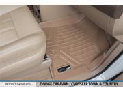 MAXFLOORMAT Front Floor Mats Liner for Caravan / Town Country 2008 - 2018 Tan MAXFLOORMAT Front Floor Mats Liner for Caravan / Town Country 2008 - 2018 Tan