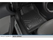 MAXFLOORMAT All Weather Floor Mats Liner for Buick Verano Complete Set Black