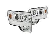 Anzo USA 111352 Projector Headlight Set Fits 09 14 F 150