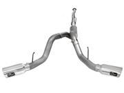 aFe Power EXH 4in DP Back Ford Dsl Trucks 11 15 V8 6.7L Pol Dual Exhaust 49 43066 P