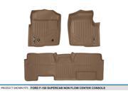 MAXFLOORMAT All Weather Floor Mats Liner F-150 SuperCab W/Flow Console (Tan) MAXFLOORMAT All Weather Floor Mats Liner F-150 SuperCab W/Flow Console (Tan)