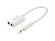 UGREEN 10738 Premium 3.5mm Stereo Audio Splitter Auxiliary Cable Gold Plated for Smartphones Tablets MP3 Players and Other Audio Devices