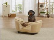Enchanted Home Pet Ultra Plush Snuggle Pet Sofa Caramel