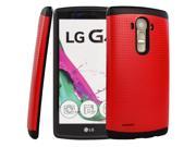 for LG G4 LG H815 EXCLUSIVE Hybrid Case Dual Layer Protective Hard Shell Cover Red