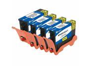 4 PACK 1 SET Compatible Dell Series 33 31 XL Ink Cartridges for Dell All In One V525w V725w Printer Black Cyan Magenta Yellow