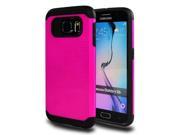 for Samsung Galaxy S6 SM G920 EXCLUSIVE Hybrid Case 2 Layer Protective Hard Shell Cover Pink
