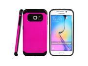 for Samsung Galaxy S6 Edge SM G925 EXCLUSIVE Hybrid Case 2 Layer Protective Hard Shell Cover Pink