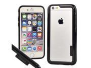 iPhone 6 Bumper Case Black Hybrid TPU Polycarbonate Frame Cover for iPhone 6