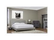 Baxton Studio Callasandra Contemporary Grey Linen King Size Bed