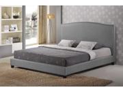 Aisling Gray Fabric Platform Bed – Queen Size