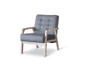 Baxton Studio Mid Century TIMOR Club Chair—Gray