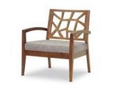 Baxton Studio Jennifer Modern Lounge Chair with Gravel Fabric Seat