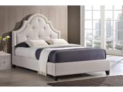 Baxton Studio Colchester Light Beige Linen Modern Platform Bed – Full Size