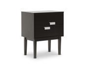 Redgrave Dark Brown Modern Nightstand or End Table