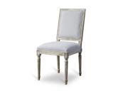 Baxton Studio Clairette Wood Traditional French Accent Chair