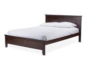 Baxton Studio Spuma Cappuccino Wood Contemporary Full Size Bed