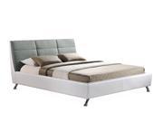 Baxton Studio Regata Modern and Contemporary Grey Fabric Upholstered Queen Size Platform Bed
