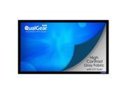 QualGear 16 9 Fixed Frame Projector Screen 100 Inch High Contrast Gray 0.9 Gain QG PS FF6 169 100 G