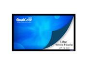 QualGear 16 9 Fixed Frame Projector Screen 92 Inch 4K HD Ultra White 1.2 Gain QG PS FF6 169 92 W